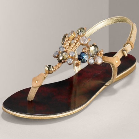 Giuseppe Zanotti Strap Thong Sandals Sz-38 - Picture 1 of 11